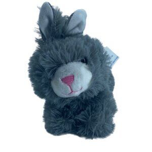 Walmart Grey Gray Bunny Rabbit Baby Soft Plush Stuffed Animal Toy 7" Easter Pet